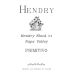 Hendry Block 24 Primitivo 2010 Front Label