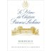 Chateau Prieure-Lichine Blanc 2013 Front Label