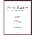 Edna Valley Vineyard Merlot 2005 Front Label