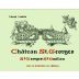 Chateau St. Georges St. Emilion 2011 Front Label