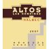 Altos Las Hormigas Malbec 2007 Front Label