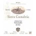 Sierra Cantabria Crianza 2004 Front Label