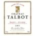 Chateau Talbot 2003 Front Label