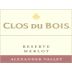 Clos du Bois Alexander Valley Reserve Merlot 2005 Front Label