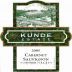 Kunde Cabernet Sauvignon 2005 Front Label
