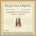 Sequoia Grove Tonella Vineyard Cabernet Sauvignon 2013 Front Label