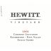 Hewitt Vineyard Cabernet Sauvignon (stained label) 2005 Front Label