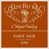 Clos du Val Carneros Estate Pinot Noir 2006 Front Label