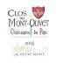 Clos du Mont Olivet Chateauneuf-du-Pape Le Petit Mont 2013 Front Label