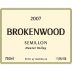 Brokenwood Hunter Valley Semillon 2007 Front Label