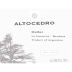 Altocedro Ano Cero Malbec 2007 Front Label