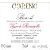 Giovanni Corino Barolo Vigneto Roncaglie 2001 Front Label