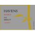 Havens Reserve Merlot 2003 Front Label