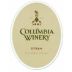 Columbia Winery Columbia Valley Syrah 2005 Front Label