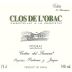 Costers del Siurana Clos de l'Obac 2002 Front Label