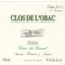 Costers del Siurana Clos de l'Obac 2005 Front Label