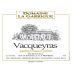 Domaine La Garrigue Vacqueyras 2006 Front Label