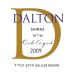 Dalton Oak Aged Shiraz 2009 Front Label