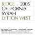 Ridge Lytton West Syrah 2005 Front Label