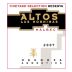 Altos Las Hormigas Reserva Malbec 2007 Front Label