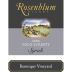 Rosenblum Cellars Rominger Vineyard Yolo County Syrah 2006 Front Label