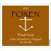 Foxen John Sebastiano Vineyard Pinot Noir 2012 Front Label