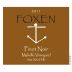 Foxen Melville Vineyard Pinot Noir 2011 Front Label