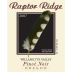 Raptor Ridge Willamette Valley Pinot Noir 2007 Front Label