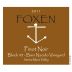 Foxen Block 43 Bien Nacido Vineyard Pinot Noir 2011 Front Label