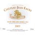 Jean Faure Saint Emilion 2005 Front Label