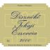 Disznoko Tokaji Eszencia 2000 Front Label