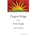 August Ridge Pinot Grigio 2011 Front Label