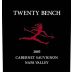 Twenty Bench Cabernet Sauvignon 2005 Front Label