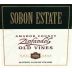 Sobon Estate Old Vines Zinfandel 2011 Front Label