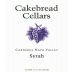 Cakebread Syrah 2010 Front Label