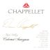 Chappellet Cabernet Sauvignon 1996 Front Label