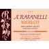 A. Rafanelli Merlot 2012 Front Label