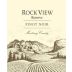 Rock View Reserve Pinot Noir 2015 Front Label