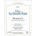 Chateau le Grand Fort Blanc 2015 Front Label