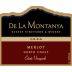 De La Montanya Winery Estate Vineyard Merlot 2006 Front Label