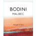 Bodini Malbec 2022 Front Label