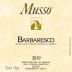 Musso Barbaresco 2019 Front Label