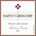 Graziano Saint Gregory Pinot Meunier 2012 Front Label