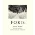 Foris Pinot Blanc 2015 Front Label