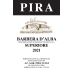 Luigi Pira Barbera d'Alba Superiore 2021 Front Label