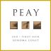 Peay Vineyards Sonoma Coast Pinot Noir 2018 Front Label