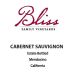 Bliss Cabernet Sauvignon 2015 Front Label