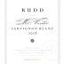 Rudd Sauvignon Blanc 2018 Front Label