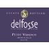 DelFosse Vineyards and Winery Petit Verdot 2011 Front Label