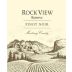 Rock View Reserve Pinot Noir 2014 Front Label